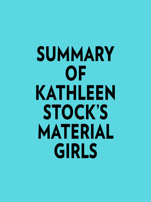 cover image of Summary of Kathleen Stock's Material Girls